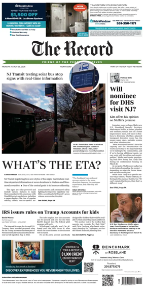 Cover of The Bergen Record