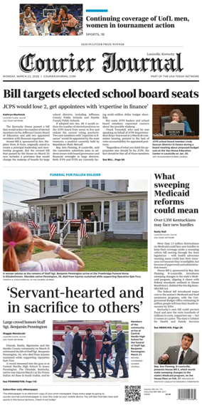 Cover of The Courier-Journal (Louisville)