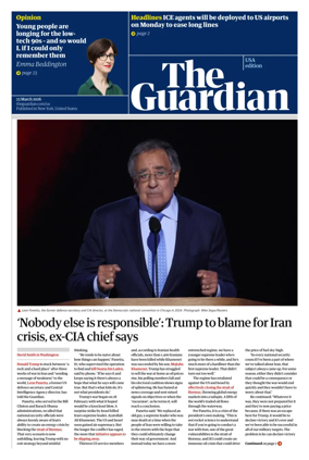Cover of The Guardian (USA)