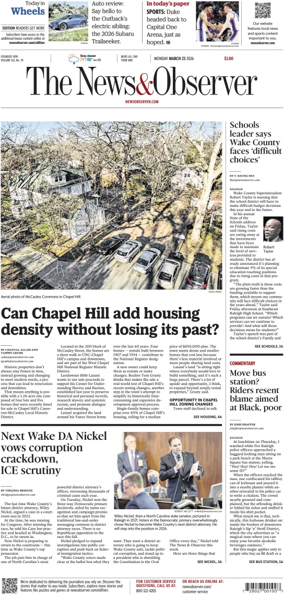 Cover of The News & Observer