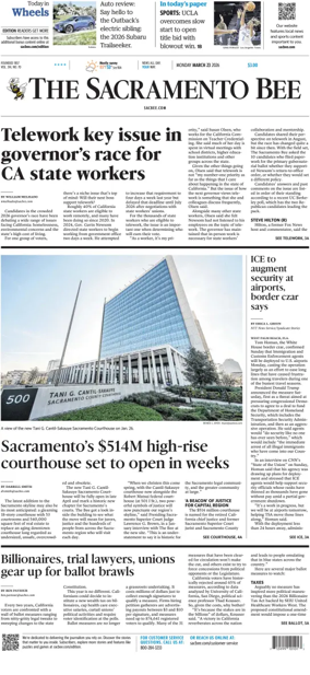 Cover of The Sacramento Bee