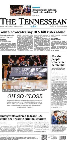 Cover of The Tennessean