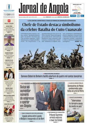 Cover of Jornal de Angola