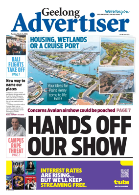Cover of Geelong Advertiser