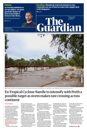 Cover of The Guardian Australia