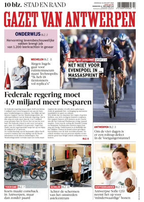 Cover of Gazet van Antwerpen Stad en Rand