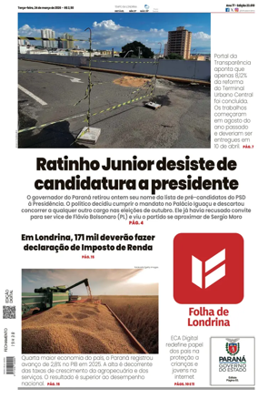 Cover of Folha de Londrina