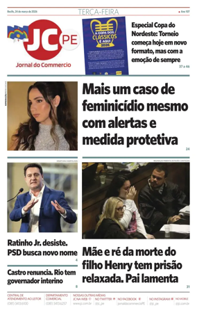 Cover of Jornal do Commercio