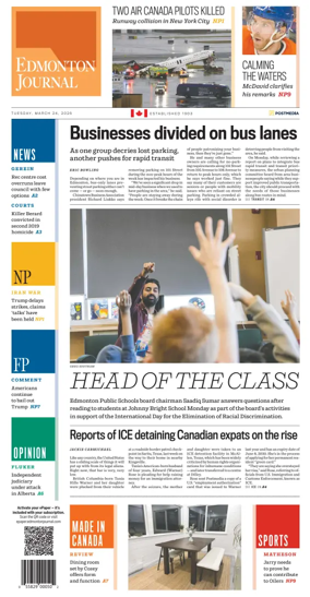 Cover of Edmonton Journal