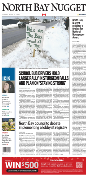 Cover of North Bay Nugget