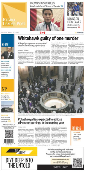 Cover of Regina Leader-Post