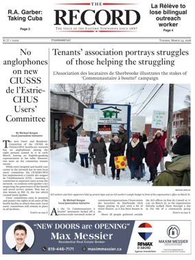 Cover of Sherbrooke Record