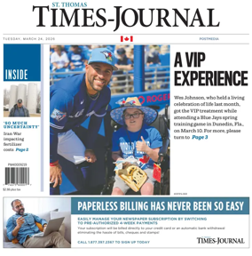 Cover of St. Thomas Times-Journal