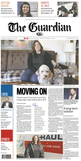 Cover of The Guardian (Charlottetown)