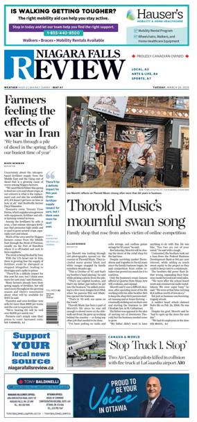 Cover of The Niagara Falls Review