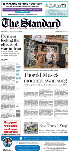 Cover of The Standard (St. Catharines)