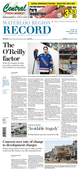 Cover of Waterloo Region Record