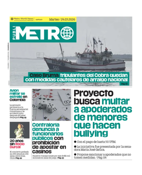 Cover of Publimetro Chile