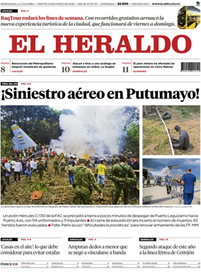 Cover of El Heraldo (Colombia)