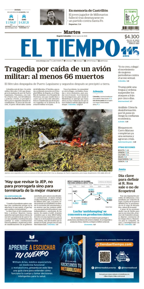 Cover of El Tiempo (Bogota)