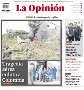 Cover of La Opinion