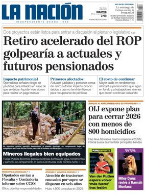 Cover of La Nacion (Costa Rica)