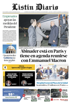 Cover of Listin Diario