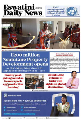 Cover of Eswatini Daily News