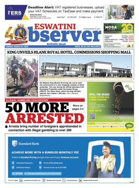 Cover of Eswatini Observer
