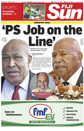 Cover of Fiji Sun
