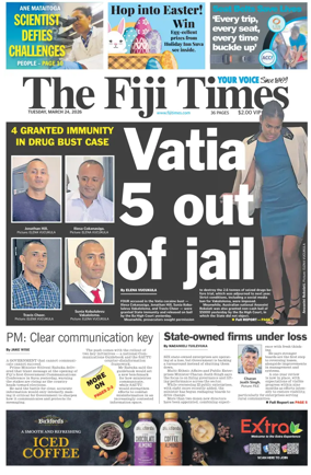 Cover of The Fiji Times