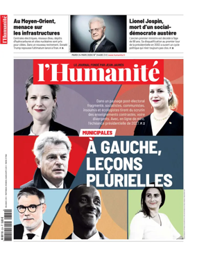 Cover of L'HUMANITE