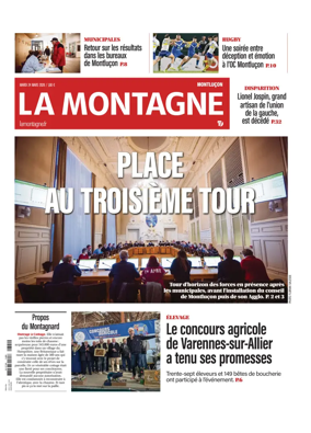 Cover of La Montagne (Montlucon)