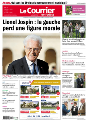 Cover of Le Courrier de l’Ouest (Angers)