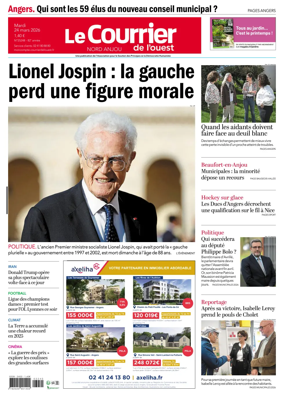 Cover of Le Courrier de l’Ouest (Nord Anjou)