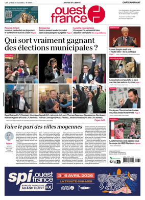 Cover of Ouest France (Chateaubriant)