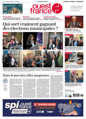 Cover of Ouest-France (Lannion / Paimpol / Guingamp)