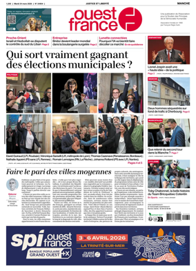 Cover of Ouest France (Manche)