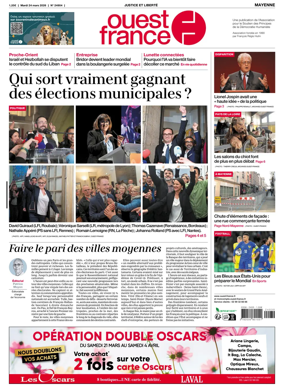 Cover of Ouest France (Mayenne)