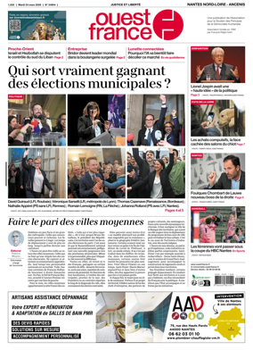 Cover of Ouest France (Nantes Nord-Loire - Ancenis)