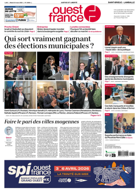 Cover of Ouest-France (Saint-Brieuc Lamballe)