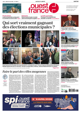 Cover of Ouest France (Sarthe)