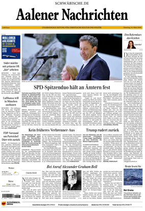 Cover of Aalener Nachrichten