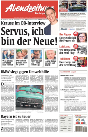 Cover of Abendzeitung Munchen