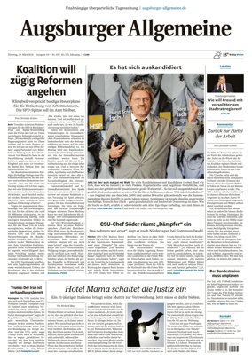 Cover of Augsburger Allgemeine (Ausgabe Stadt)