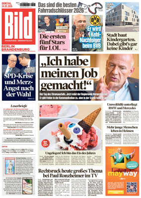 Cover of BILD Berlin-Brandenburg