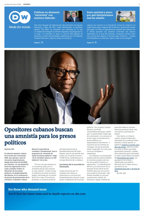 Cover of Deutsche Welle (Spanish edition)