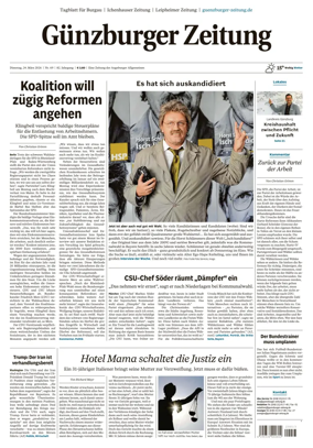 Cover of Guenzburger Zeitung