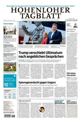 Cover of Hohenloher Tagblatt