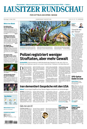 Cover of Lausitzer Rundschau